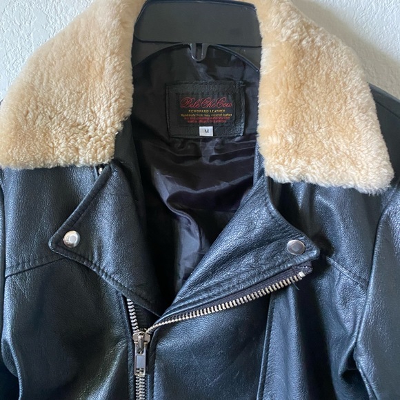 Pele Che Coco Hepburn Leather Bomber Motorcycle Jacket - Picture 4 of 12